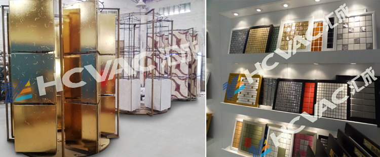 Silver Hcvac Ceramic Tiles Titanium Golden Color Coating Machine