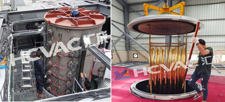 Silver Hcvac Stainless Steel Colorful Pipe Pvd Decorative Coating Machine