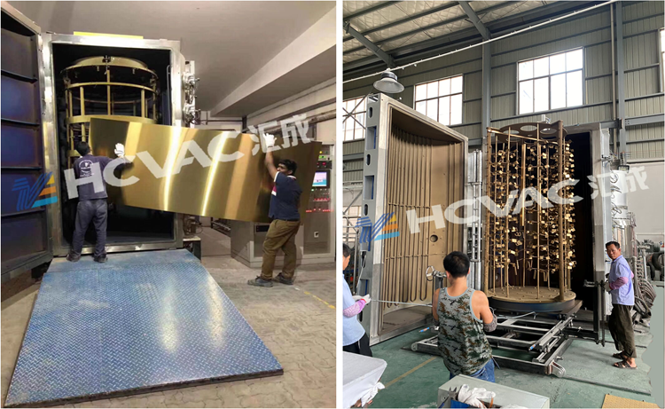 Silver Hcvac Stainless Steel Colorful Pipe Pvd Decorative Coating Machine