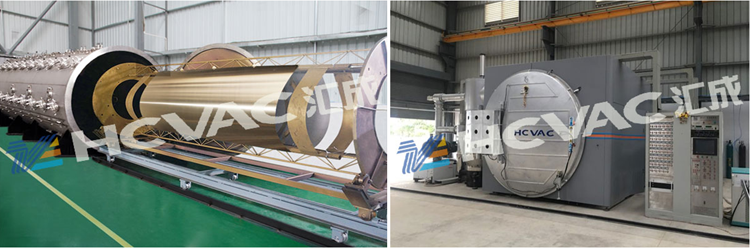 Silver Hcvac Stainless Steel Colorful Pipe Pvd Decorative Coating Machine