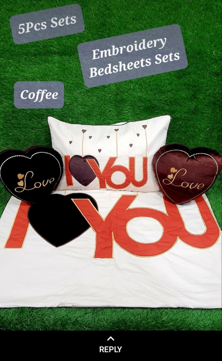 Embroidered Bed - 100% Cotton, Printed Pattern In Various Colors | Elegant Design For Luxurious Comfort