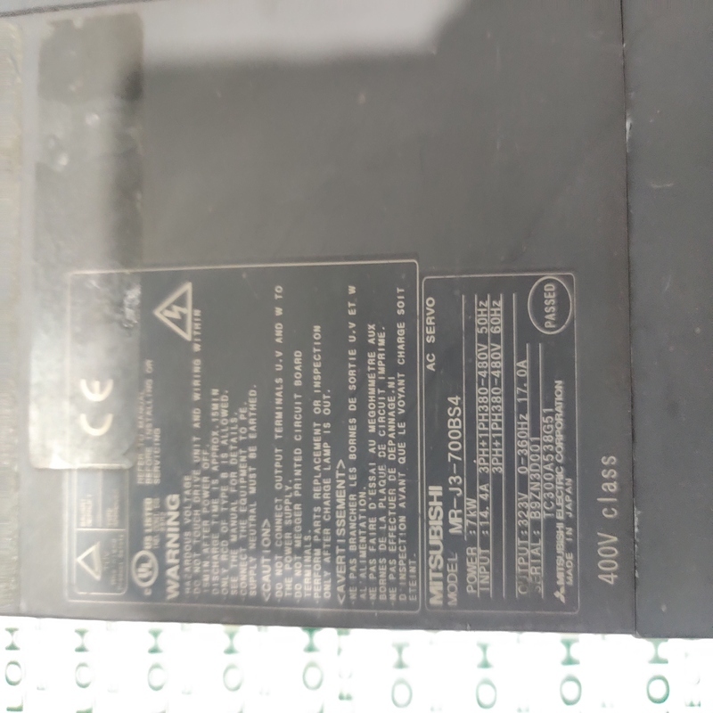 Mitsubishi Mr-j3-700bs4 Servo Driver