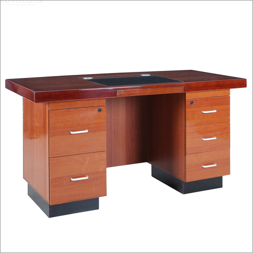 Eco-Friendly Brown Wooden Modular Office Tables