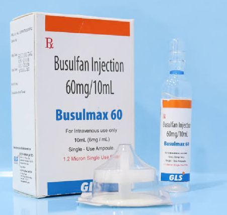 Busulfan Injection - 6mg/mL Concentrate, Anti-Cancer Injectable Liquid for Adult Use, Refrigerate & Store Properly