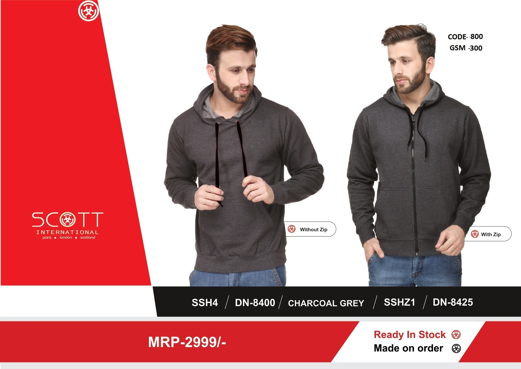 Black Scott Hoodies