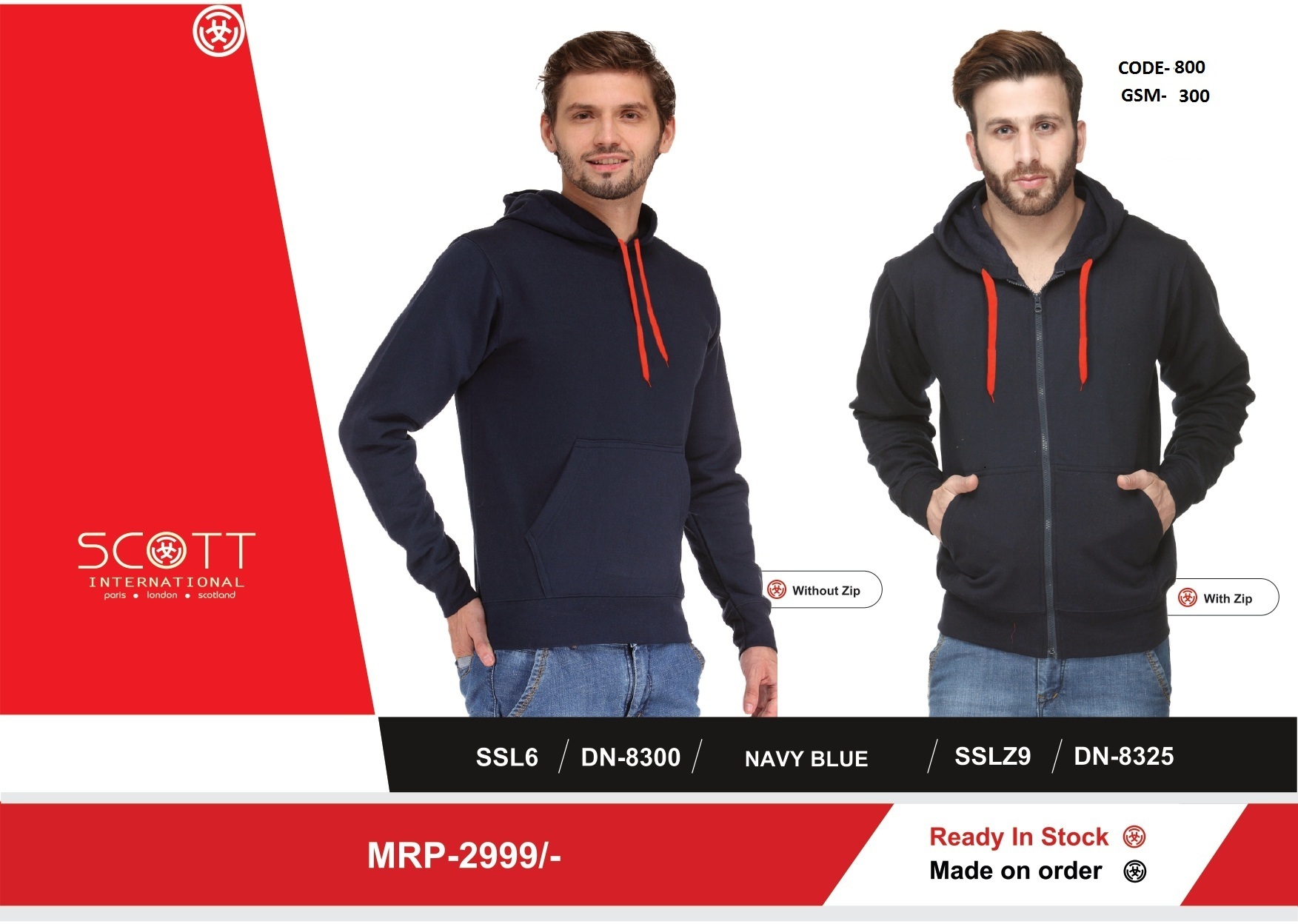 Black Scott Hoodies