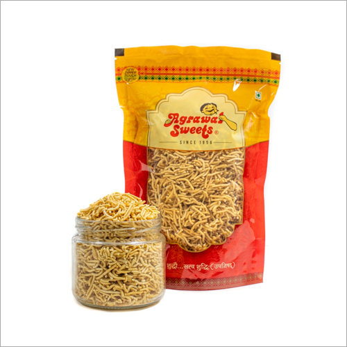 Ujjaini Sev Namkeen - Wheat Flour, 200g Plastic Pouch | 6 Months Shelf Life, Store in Cool & Dry Place