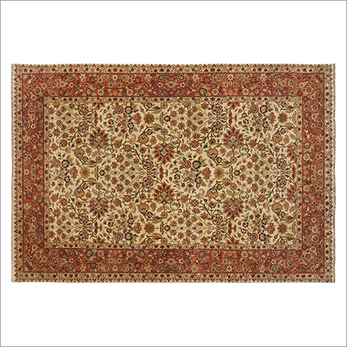 12.5-63 एनवाई बेज-रस्ट फैंसी हैंड नॉटेड कार्पेट्स