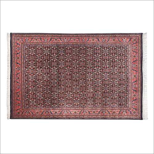 धोने योग्य 12-60 Kr-2P नेवी हैंड नॉटेड कार्पेट