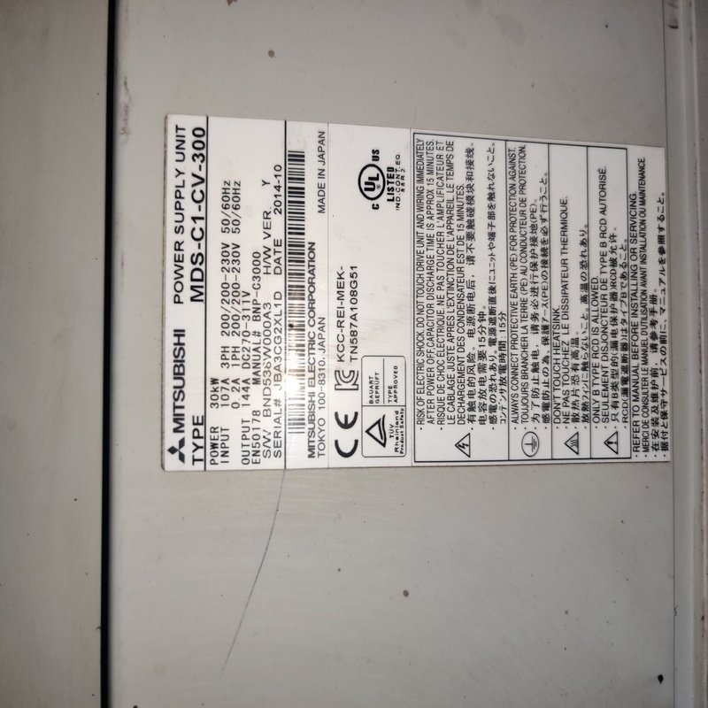 Mitsubishi Mds-c1-cv-300 Servo Drive