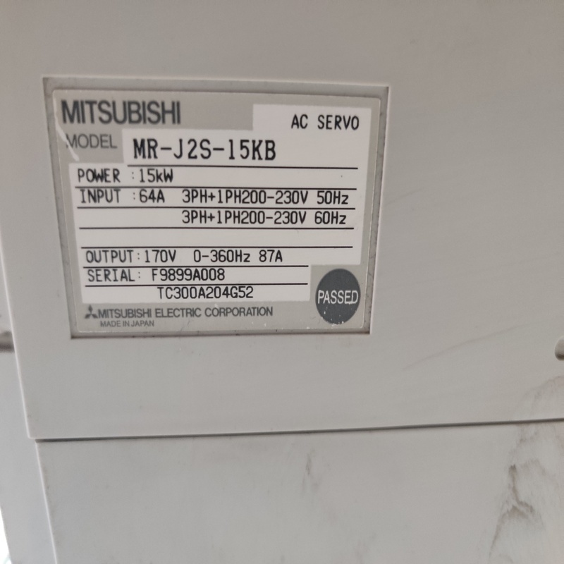 Mitsubishi Mr-j2s-15kb Servo Drive
