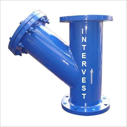 Fabricated Y Type Stainer - Color: Blue