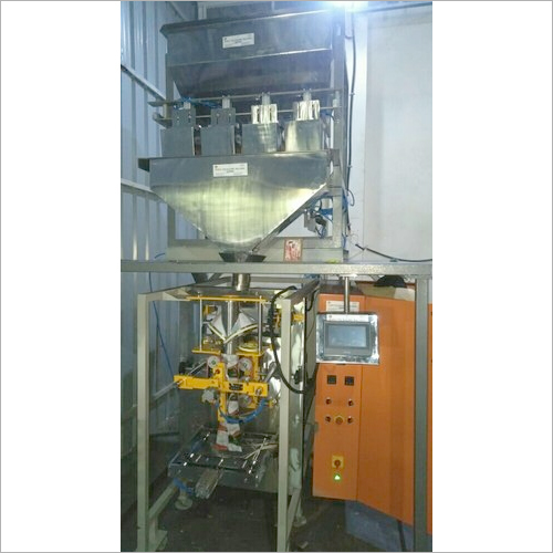 Automatic Chips Packaging Machine - Metal Construction, Heavy Duty Automatic Operation | Efficient Packaging Solution, Non-Computerized Design