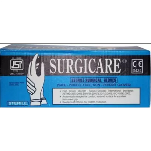 Blue Gloves Of Surgical Examination