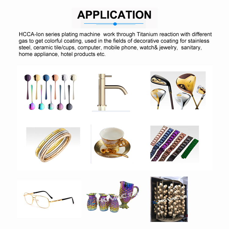Hcvac Gold Furniture Door Handle Lock Hinge Keys Pvd Coating Machine Equipment - Feature: High Speed