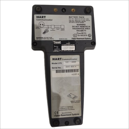 Fisher Rosemount Emerson 275 Hart Field Communicator Application: Industrial
