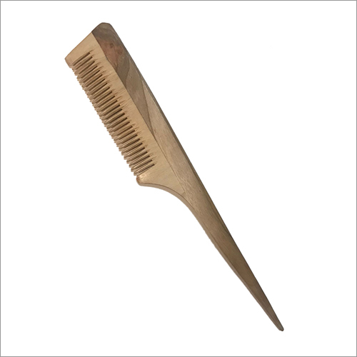 Brown Wooden Hair Comb