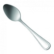 Tea Spoon - Stainless Steel, 6.75x1.25 Inches | Polished Finish, Rounded Handle, 0.15 Ounces