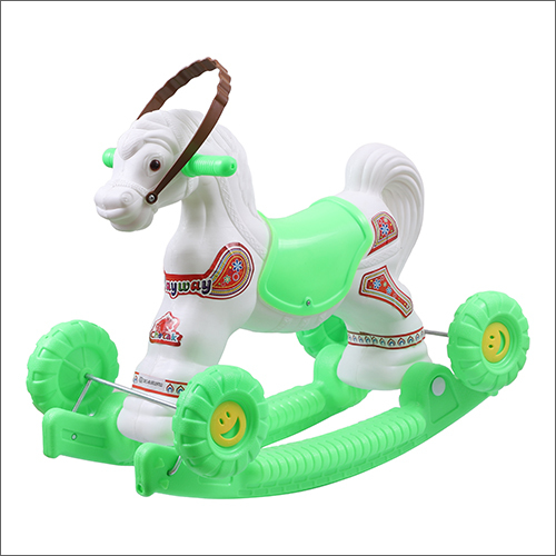 Plastic White Green Eco Chetak Ride Toys