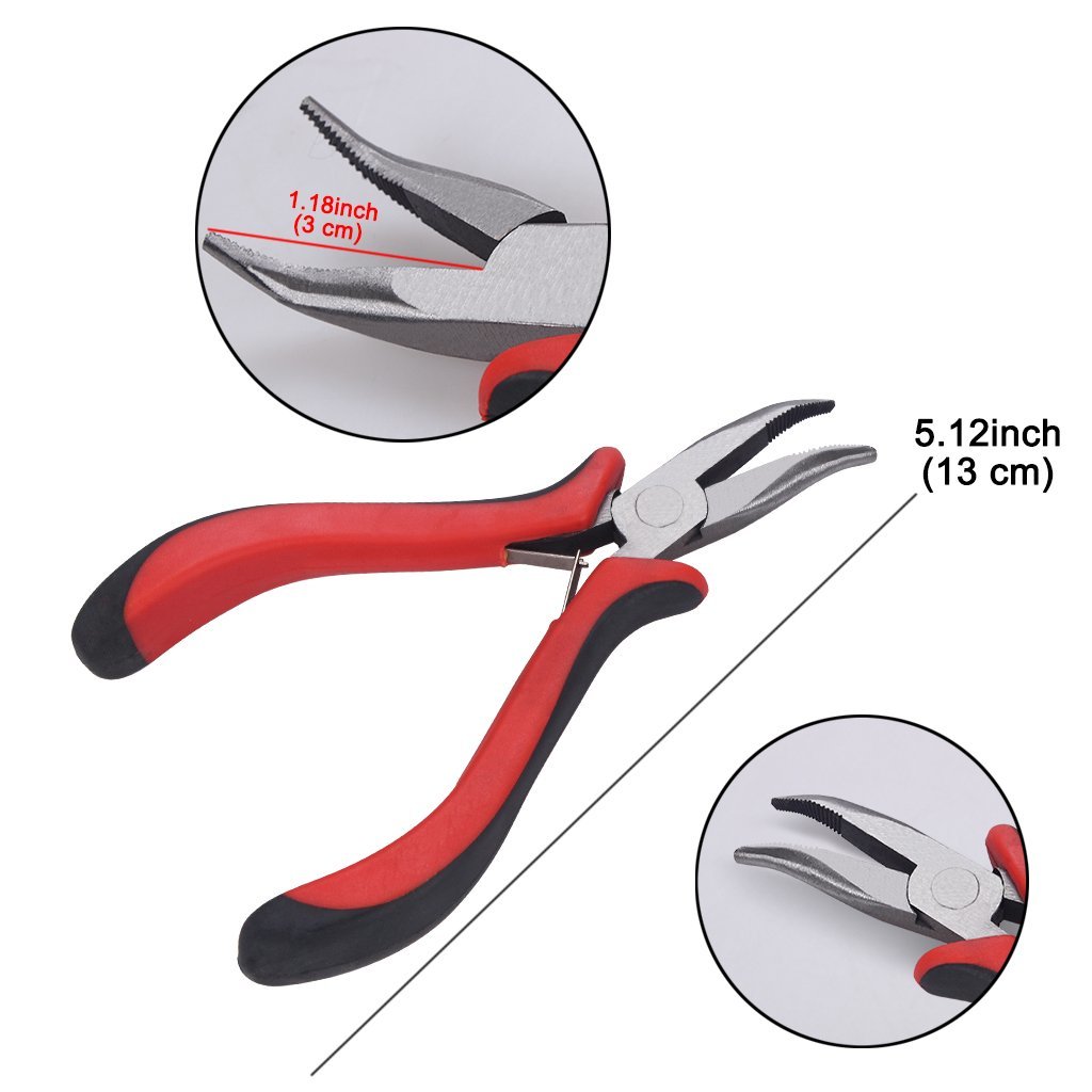 Hair Extension Product Kit - Remi, Semi, Synthetic Materials | Perm, Set, Straighten Hair With Complete Application Tools