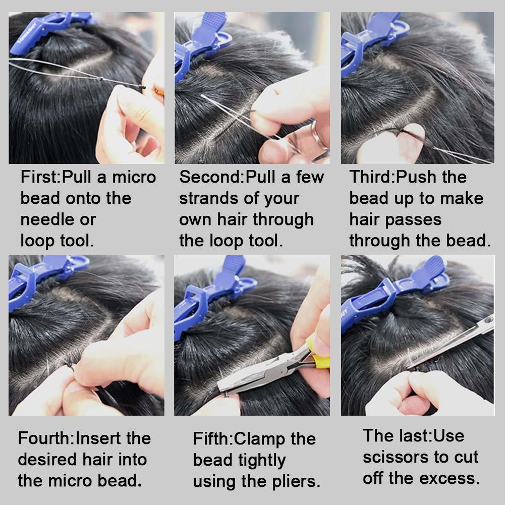 Hair Extension Product Kit - Remi, Semi, Synthetic Materials | Perm, Set, Straighten Hair With Complete Application Tools