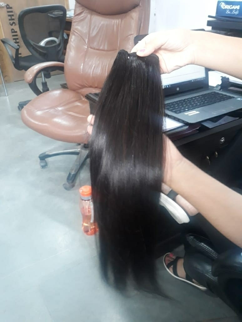 Single Donar Straight Hair - Color: Black