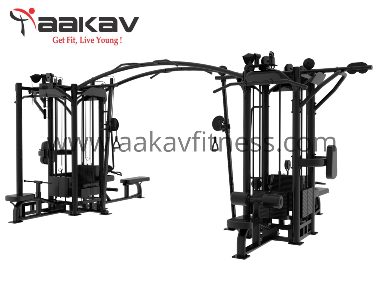 Multi Gym - Durable Steel Frame, Compact Design , Versatile Exercise Options For Strength Training And Cardio