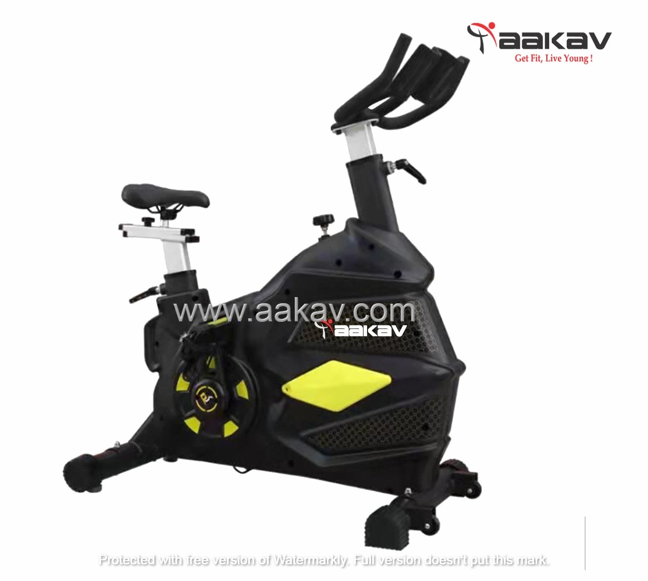 Spin Bike - Durable Steel Frame, Adjustable Resistance Levels , Ergonomic Design For Maximum Comfort And Performance