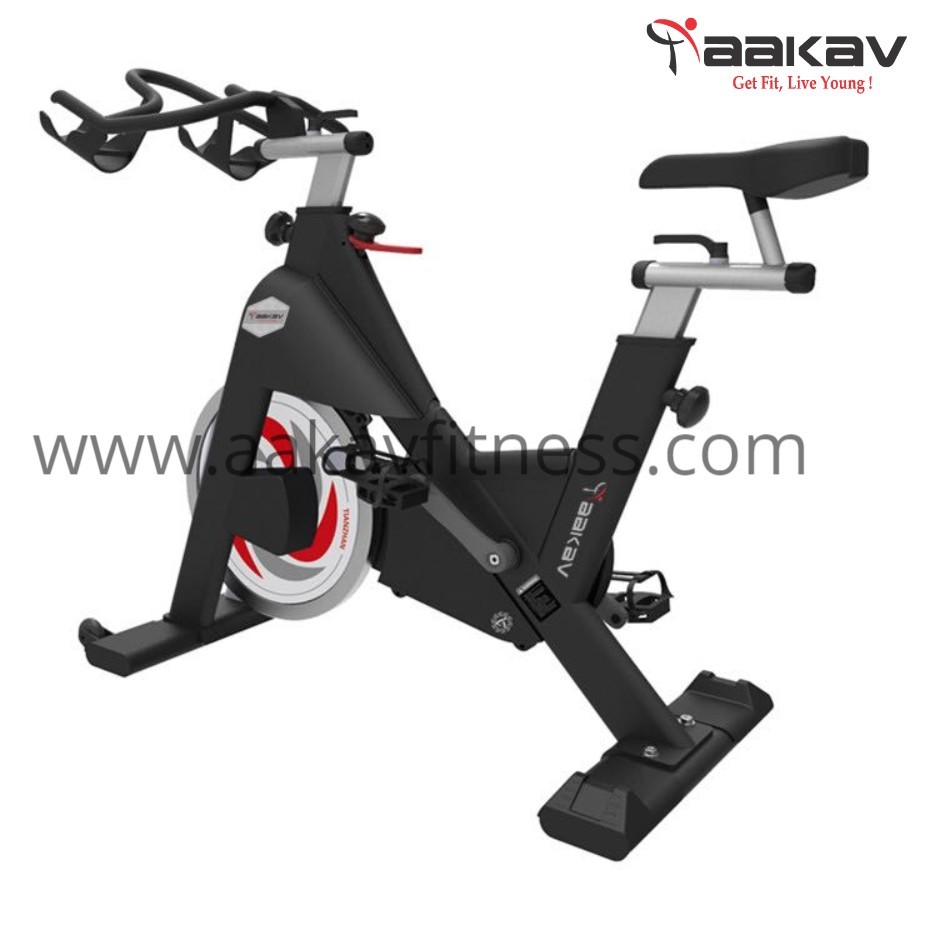 Spin Bike - Durable Steel Frame, Adjustable Resistance Levels , Ergonomic Design For Maximum Comfort And Performance