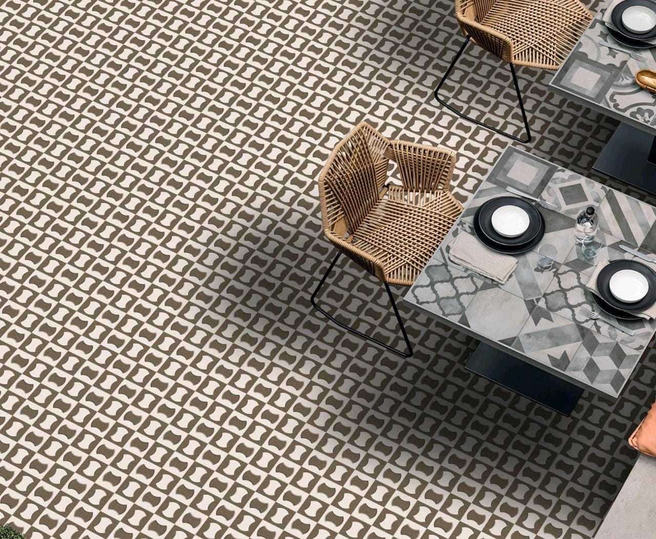 Punch Series - Ceramic Tiles 300x300 / 400x400 Mm | Multi Colour, Acid-resistant, Antibacterial, Non-slip, Stain Resistant, Rugged Design, Matt Finish, 12 Mm Thickness