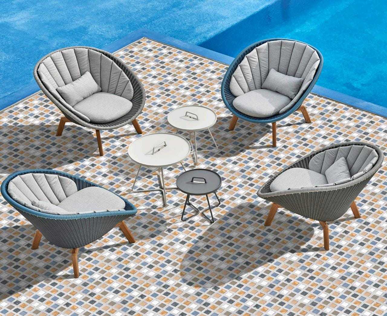 Punch Series - Ceramic Tiles 300x300 / 400x400 Mm | Multi Colour, Acid-resistant, Antibacterial, Non-slip, Stain Resistant, Rugged Design, Matt Finish, 12 Mm Thickness