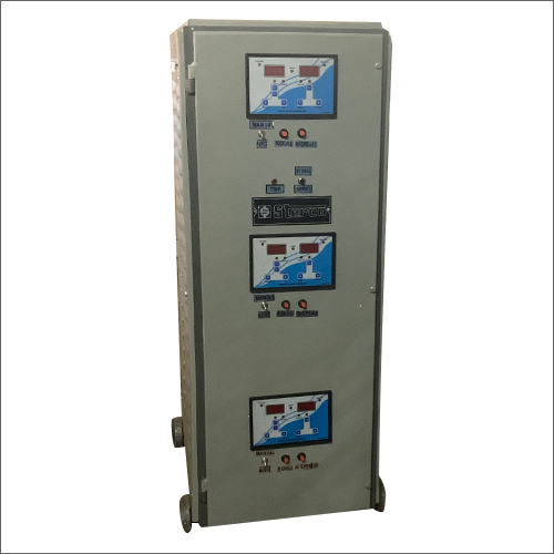Linear Servo Voltage Stabilizer - 400 X 300 X 200 Mm, 200-260 Vac Input Voltage, 230 Vac ± 2% Output Voltage, 50 Hz Frequency, 0.9 Power Factor, 90% Efficiency, Overload & Short Circuit Protection