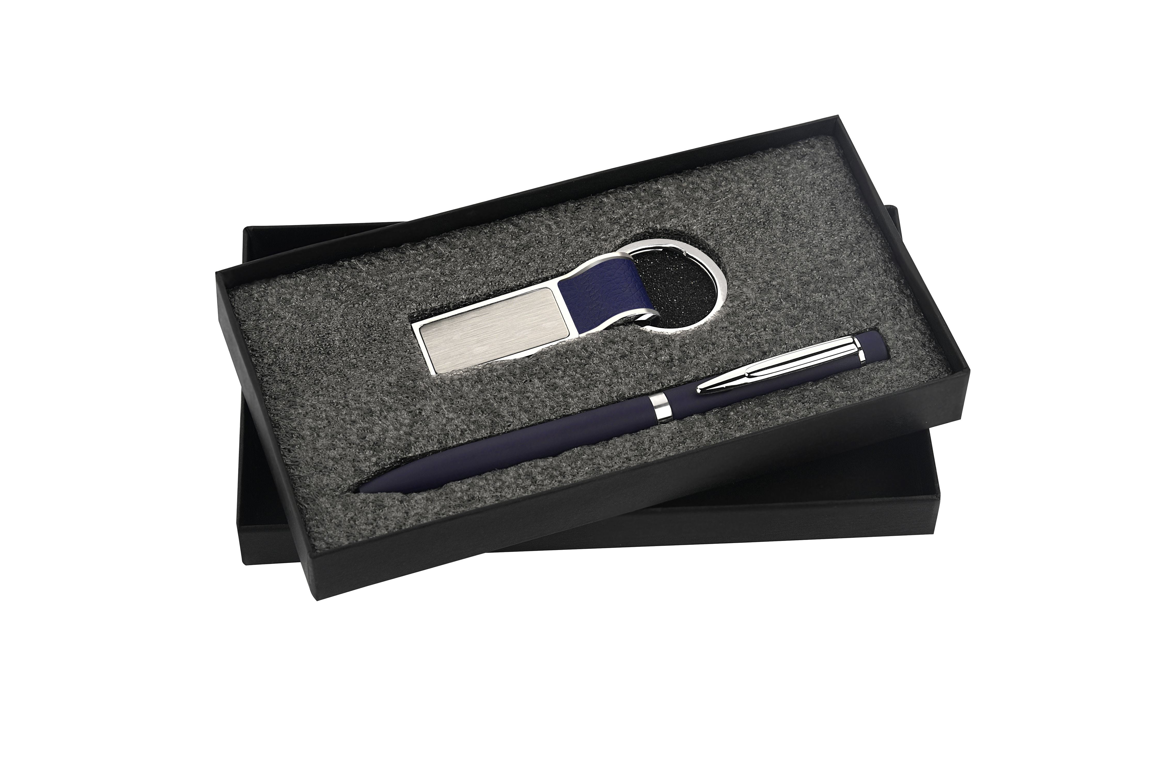 Pen And Keychain - Metal Material, Custom Packing In Elegant Box