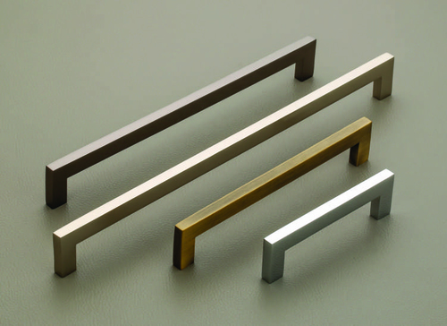 S.s Cabinet Handle - 12 Inch Brushed Nickel Stainless Steel | Screw-On Mounting, 9.6 Inch Hole Spacing, 1.5 Inch Projection