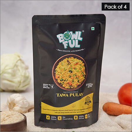 Ready To Eat Tawa Pulav - 70 gm | Salty Flavor, Suitable for Adults & Children, One-Year Shelf Life, Crafted with Fresh Quality Ingredients