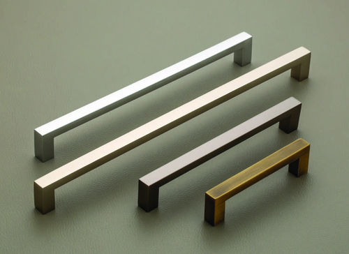 S.S Cabinet Handle - Stainless Steel, 12x1 inches | Brushed Nickel Finish, 9.5-inch Hole Spacing, Mounting Hardware Included