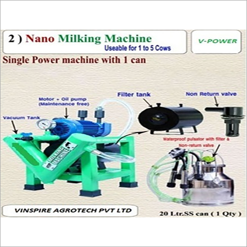 Vinspire Nano Milking Machine  1 To 5 Cow - Color: Green