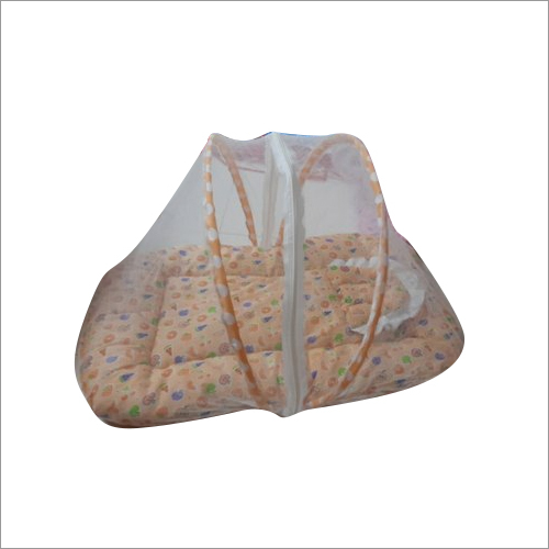 Baby Mosquito Net Bed - Polyester, Medium Size, Multicolor | Foldable Design, Ensures Air Circulation, Insect Protection For Peaceful Sleep