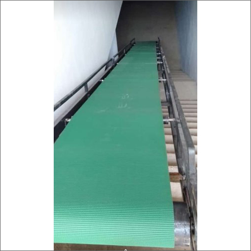 Gray Belt Conveyor System