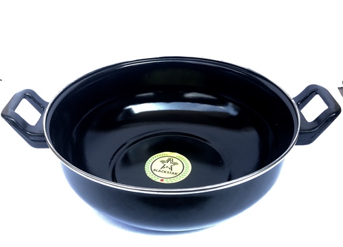 ब्लैक हार्ड कोट कड़ाही