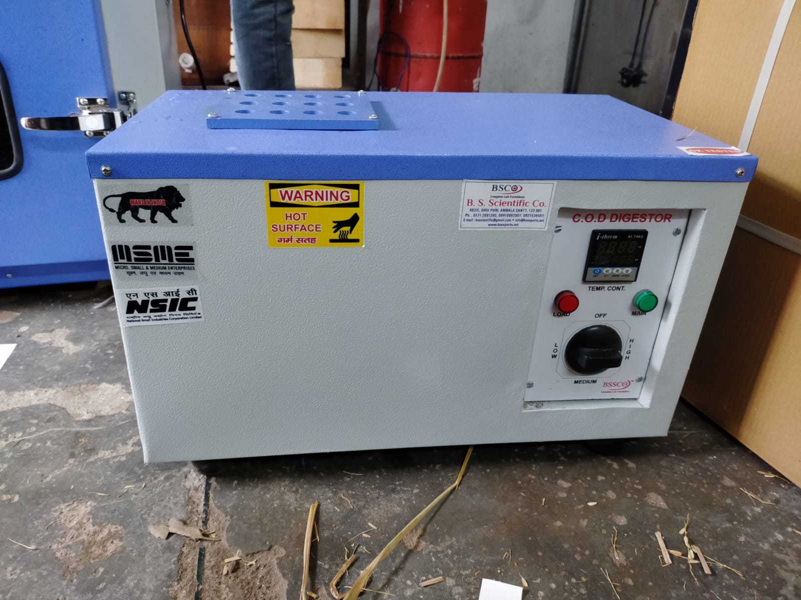 Outer Body M.s. Powder Coated Inner Chamber Aluminum Block. Cod Digestor