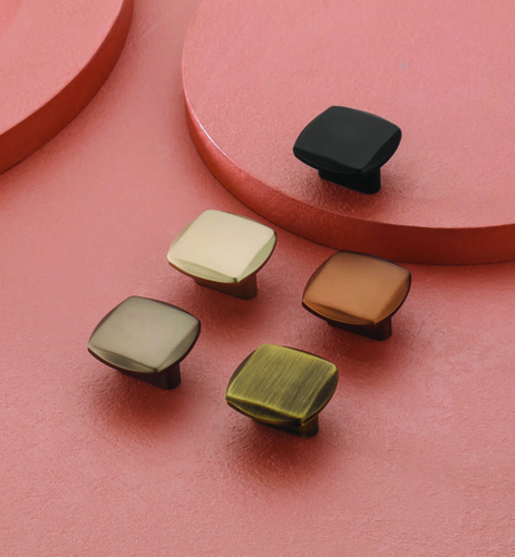 Drawer Knobs - Zinc Alloy, 25x25x20 mm, Matte Black | Easy Screw Mounting for Cabinet Drawers and Doors, Lightweight Design at 20 grams