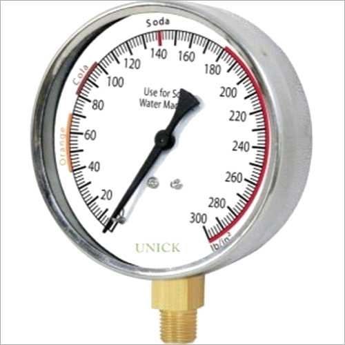 Pressure Gauge - Stainless Steel, Analog Display for Industrial Use | Durable and Reliable Performance