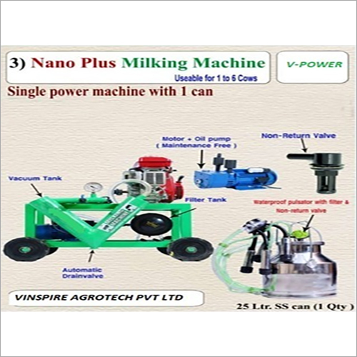 Vinspire Nano Plus Milking Machine 1 To 6 Cow - Color: Green