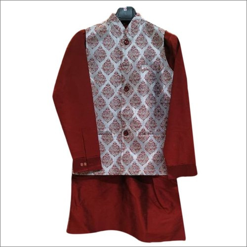 बॉक प्रिंटेड इंडो वेस्टर्न सूट