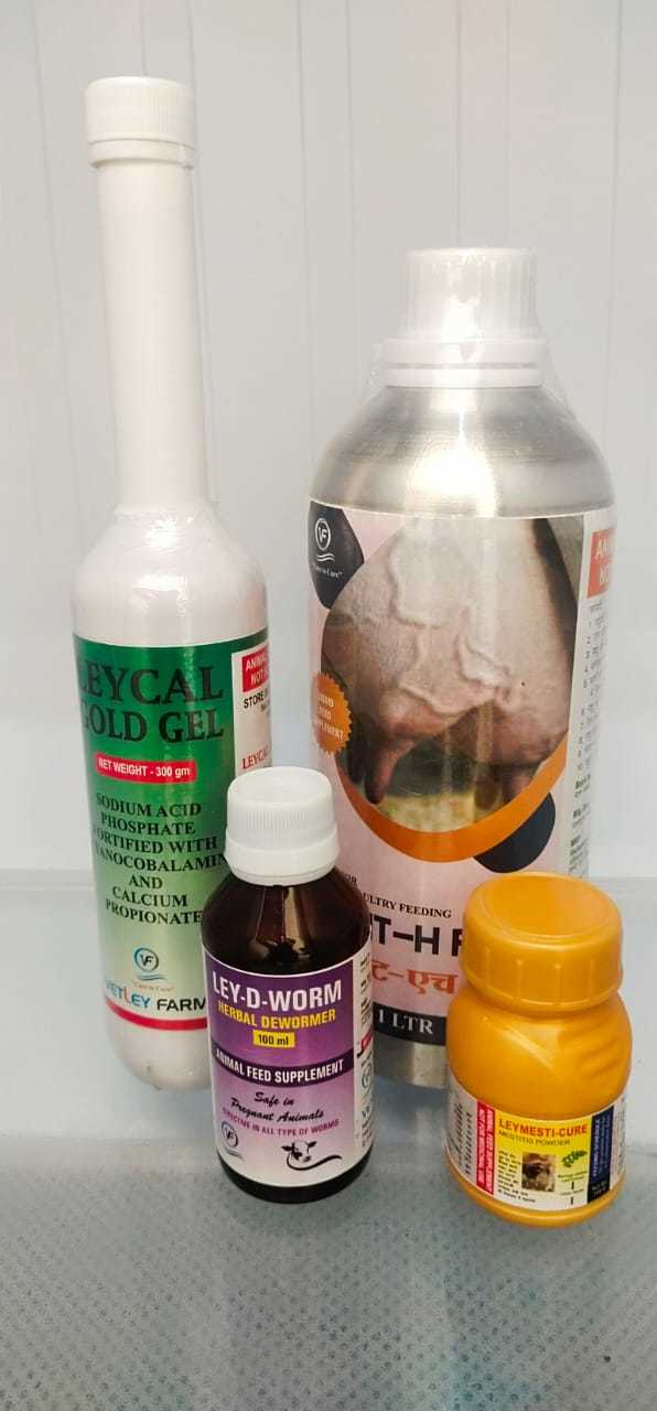 Calcium Gel Veterinary - 300g Bottle, Liquid Formula For Cattle And Buffalo | Energy Boosting, Milk Production Enhancement, Liver Function Support, And Milk Fever Prevention