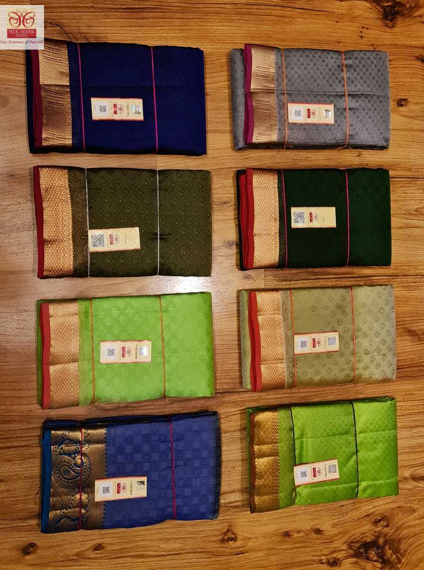 Navy Blue With Maroon Pure Kanchipuram Silk