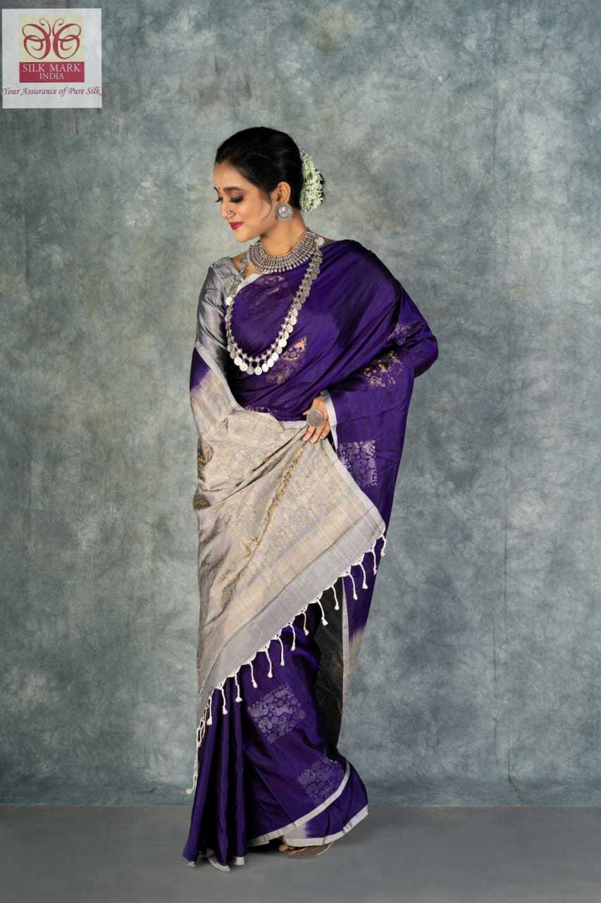 Purple Kanjivaram Soft Silk Saree