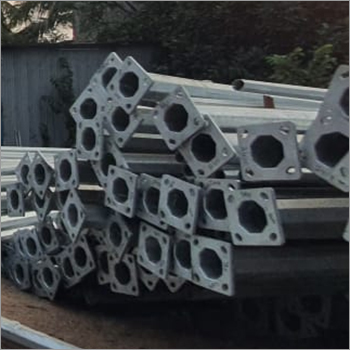 Galvanised Octagonal Poles - Metal, Standard Size | Silver Finish, Durable Design For Versatile Applications