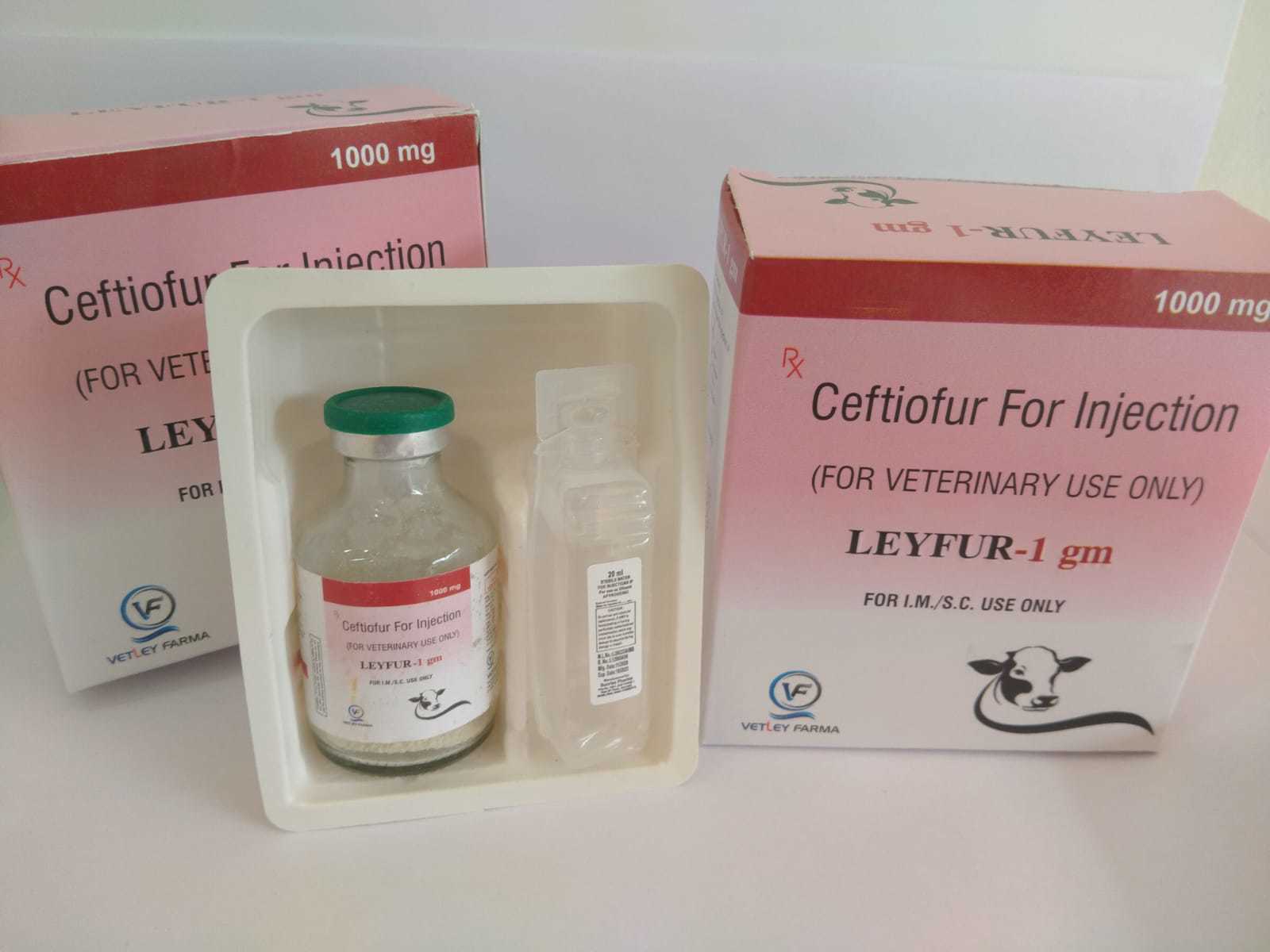 Ceftiofur Injection 1.0 G In Pcd Franchise Ingredients: Chemicals